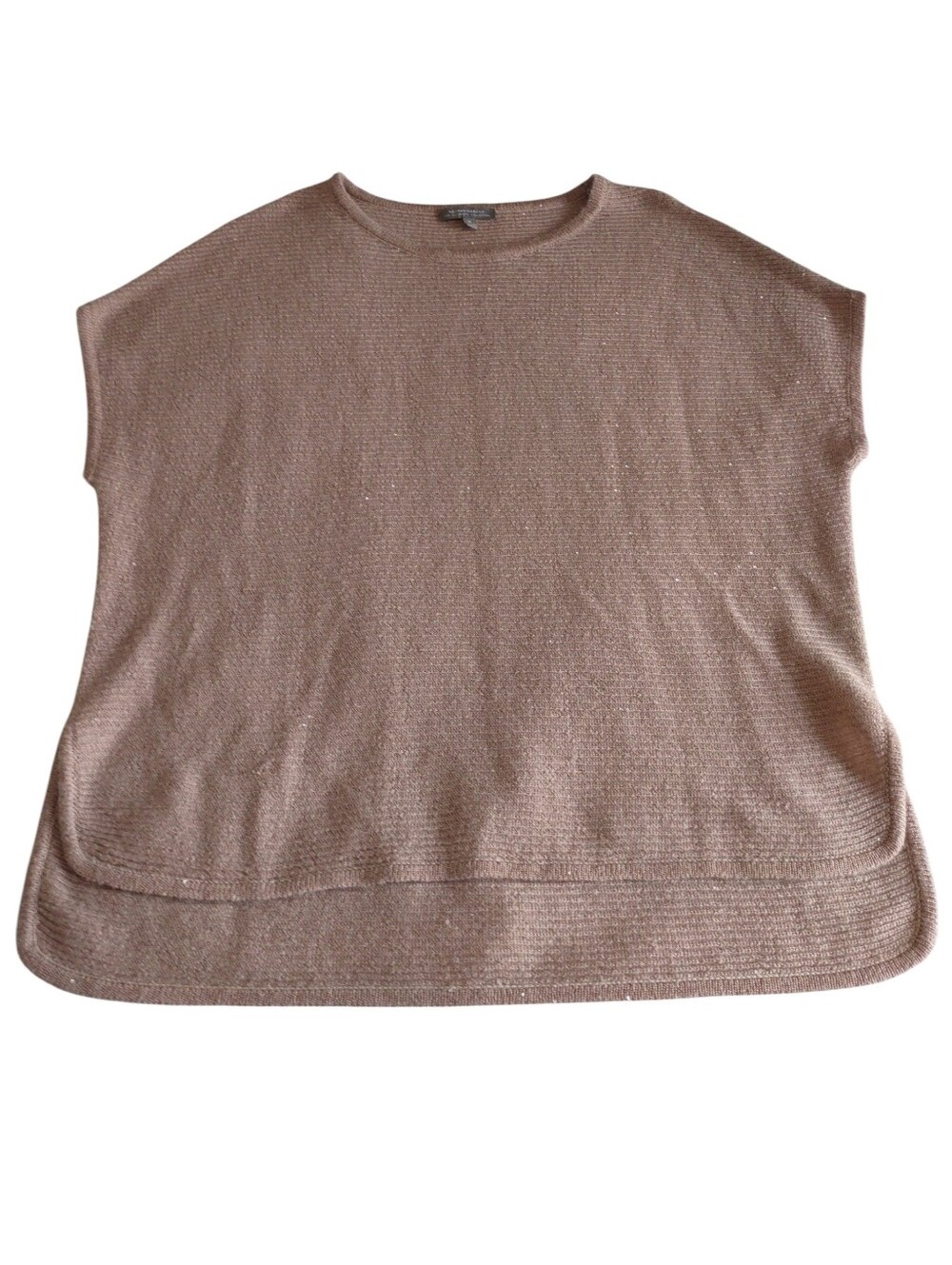Neiman Marcus Medium Cashmere Boxy Knit Top